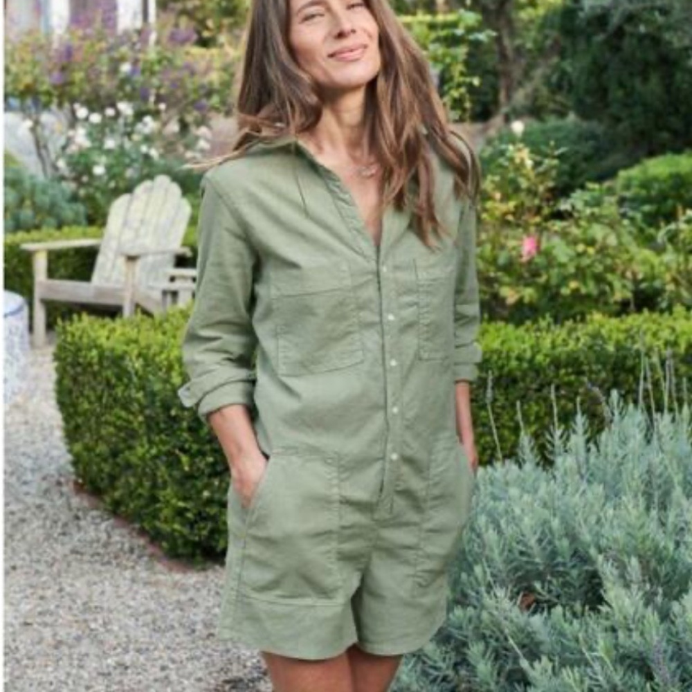 Frank & Eileen Sage Green Romper